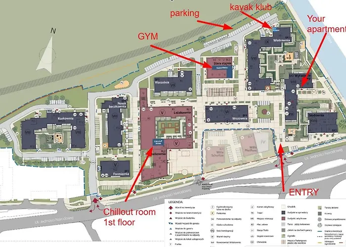 Апартаменты - Balcony, Fitness - By Rentujemy *